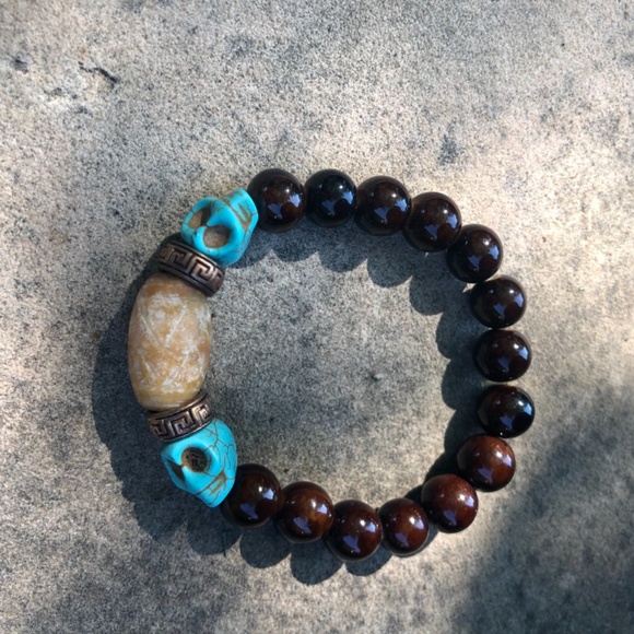 Handmade, One of a Kind Scull Bracelet, Small - Picture 4 of 4